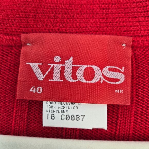NWT Vitos Ribbed Cardigan Sweater Size 40/US Large - Picture 3 of 6